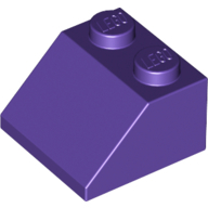 Lego kostka (kostička) 2x2 sklon (šikmá) 45°, tmavě fialová (4224866, 6107200)